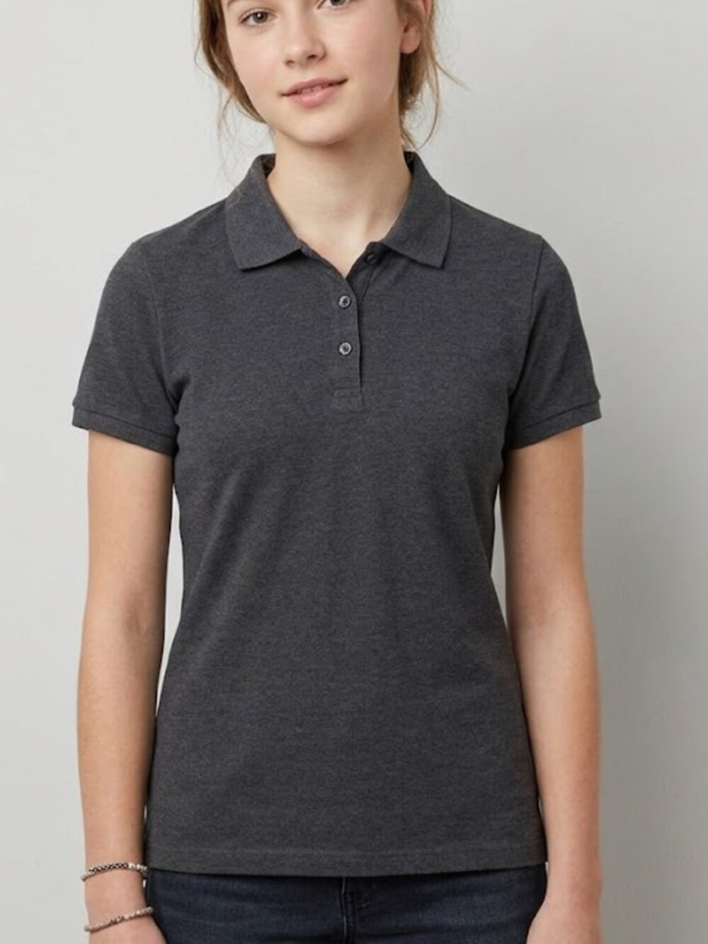 🐲3 FOR $9🦄 Wonder Nation Short Sleeve Navy Collared School Uniform Polo Shirt